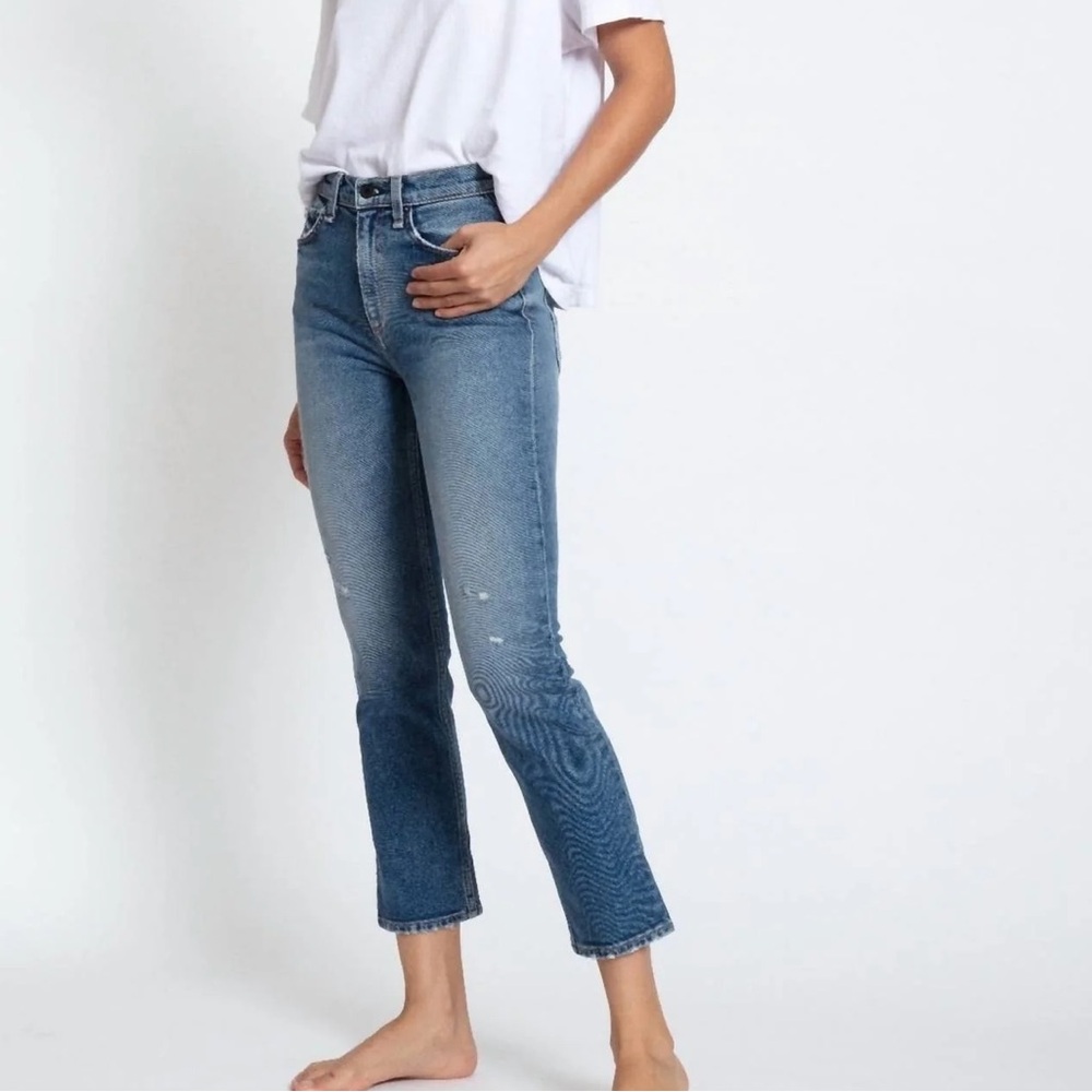 ASKK NY Mid Rise Straight, NWT, SZ 28 in Marina